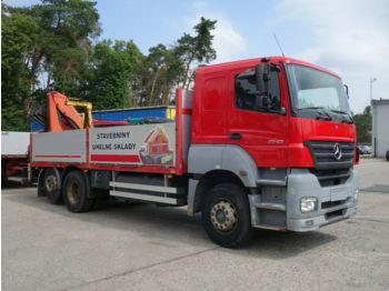 Dropside truck Mercedes-Benz Axor 2543 mit Palfinger