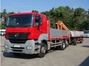 Dropside truck Mercedes-Benz Axor 2543 mit Palfinger + Panav