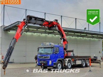 Dropside truck Volvo FM 480 8X2 Crane / Kran Fassi F800BXP.26 Fly-Jib