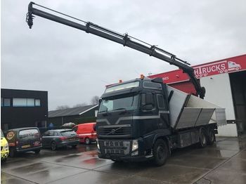 Dropside truck Volvo fh13-480 6x2 hiab 166-4 remote control
