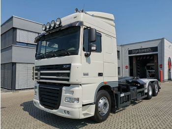 Hook lift truck DAF XF105.460 /Lenkachse/Intarder/MEILLER