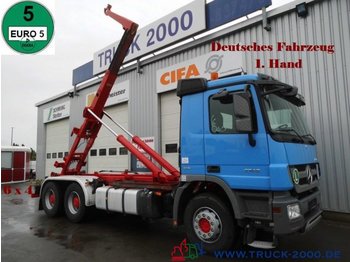 Hook lift truck Mercedes-Benz 2746 Actros 6x4 Meiller 1.Hand Deutscher LKW