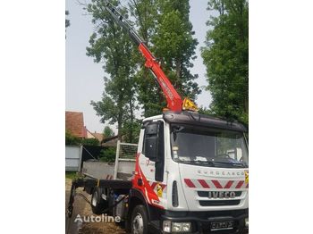 Dropside/ Flatbed truck, Crane truck IVECO Eurogargo 100 E 18 Darus: picture 1