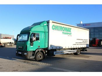Curtain side truck Iveco EUROCARGO 160E28, HYDRAULIC LIFT, EURO 5 EEV: picture 1