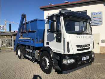 Skip loader truck Iveco Eurocargo ML180E30 4x2 Absetzkipper Hyvalift: picture 1