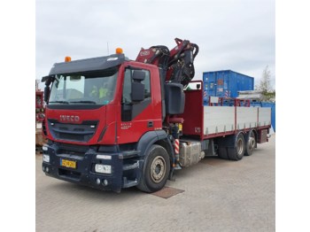 Dropside/ Flatbed truck Iveco Stralis 260 - (PS/FS) - Fassi F275A: picture 1