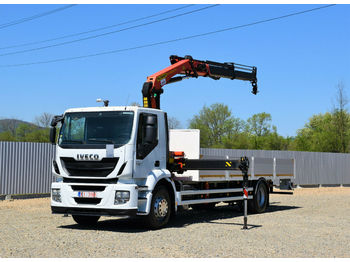 Dropside/ Flatbed truck, Crane truck Iveco Stralis 310 PRITSCHE + PK 14002-EHA + FUNK !: picture 1
