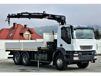 Dropside/ Flatbed truck Iveco Stralis 360 * Pritsche 6,00m KRAN*6x4 Topzustand: picture 1