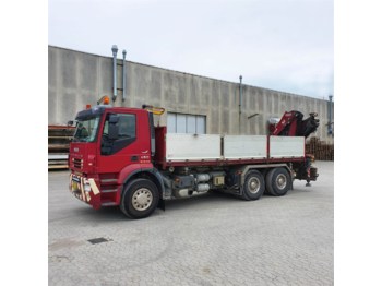 Dropside/ Flatbed truck Iveco Stralis - Fassi 215: picture 1