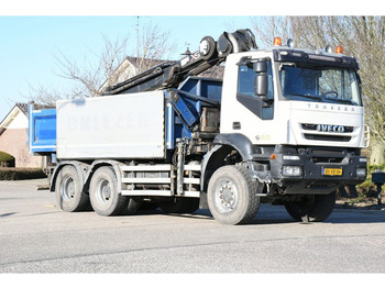 Tipper, Crane truck Iveco TRAKKER!!6x6!!KRAAN/KIPPER!! EURO5!!: picture 4