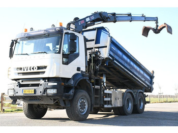 Tipper, Crane truck Iveco TRAKKER!!6x6!!KRAAN/KIPPER!! EURO5!!: picture 5