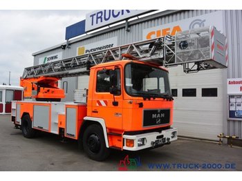 Truck MAN 14.222 Feuerwehr + Drehleiter 30m Rettungskorb: picture 1