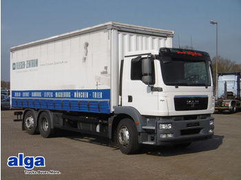 Curtain side truck MAN 26.340 LL TGM,7,35 m. lang, mit MOFFETT M4 25.3!: picture 1