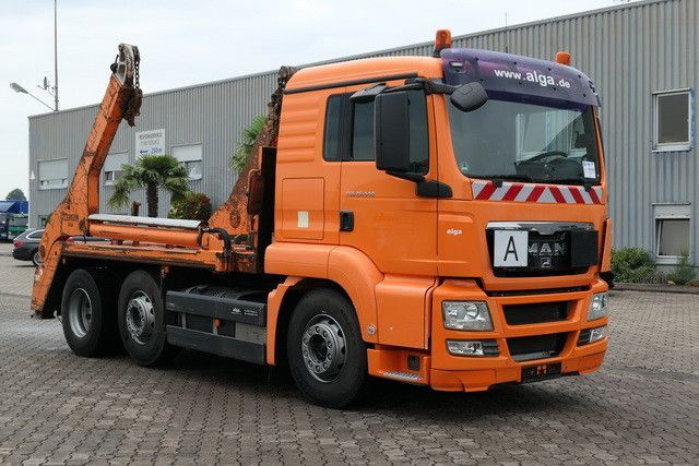 Skip loader truck MAN 26.440 TGS BL 6x2, Gergen TAK28, Lenk-Lift-Achse: picture 3