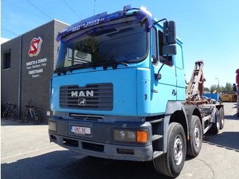 Container transporter/ Swap body truck MAN 35.414 8x4 manual heavy springs: picture 1