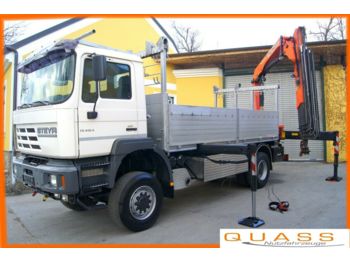 Dropside/ Flatbed truck MAN FE 410 A  4x4/ EURO 3/Palfinger PK 16502/Montage: picture 1