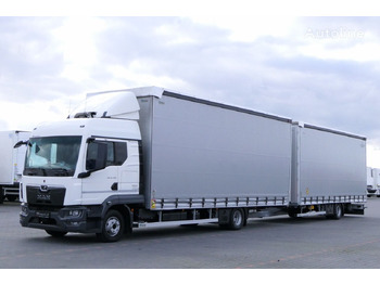 Curtain side truck MAN TGL 12.250