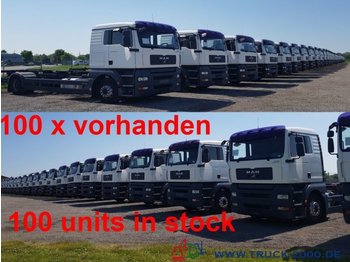 Container transporter/ Swap body truck MAN TGA 18.350  BDF 1.Hand 5 Sitzer Klima Schalter: picture 1