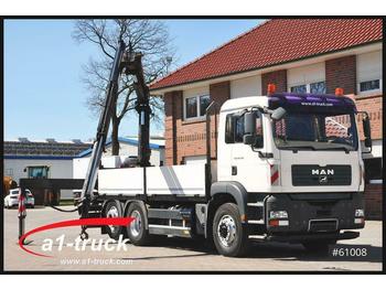 Dropside/ Flatbed truck MAN TGA 26.350BL, MKG HLK201 FUNK, Lenkachse: picture 1