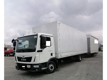 Curtain side truck MAN TGL 12.220: picture 1