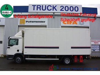Box truck MAN TGL 12.220 Koffer mit Seitentür LBW 1.5 Tonnen: picture 1