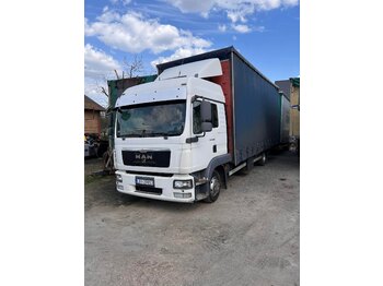 Curtain side truck MAN TGL 8.220