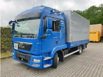 Curtain side truck MAN TGL 8.220 LX, Blatt/Luft,  6-Gang, Klima, Euro6: picture 1