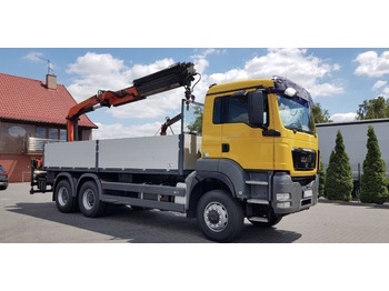 Dropside/ Flatbed truck MAN TGS 26.360: picture 1