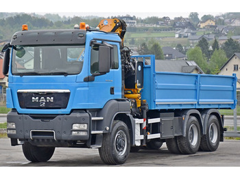 Crane truck, Tipper MAN TGS 26.360 Kipper 5,50m*EFFER 165.11/2S+FUNK*6x6: picture 4