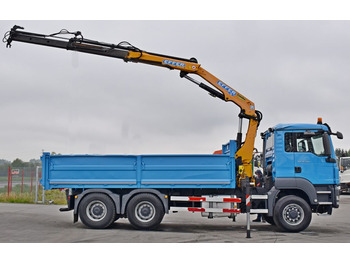 Crane truck, Tipper MAN TGS 26.360 Kipper 5,50m*EFFER 165.11/2S+FUNK*6x6: picture 5