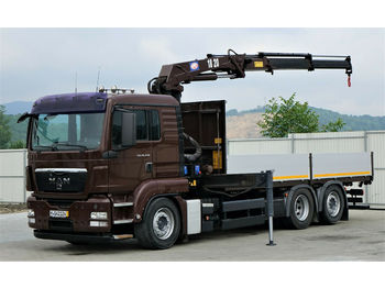 Dropside/ Flatbed truck MAN TGS 26.440 Pritsche 6,20 m + Kran*6x2Topzustand!: picture 1