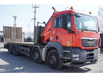 Crane truck MAN TGS 35.360 E5 EEV 8×2 / HDS HIAB XS 166 HIDUO / Tow truck: picture 1