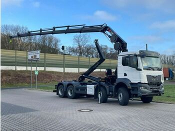 New Hook lift truck, Crane truck MAN TGS 35.470 8x4  Abrollkipper + Kran Hiab 228-6: picture 1