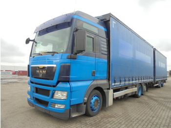 Curtain side truck MAN TGX 24-400 6X2: picture 1