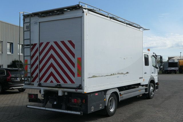Box truck, Crane truck Mercedes-Benz 1318 Atego 4x2, DOKA, Servicwagen, AHK,Werkstatt: picture 2