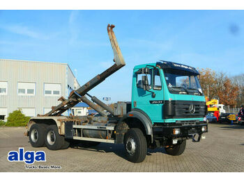 Hook lift truck Mercedes-Benz 2631 A 6x6, Allrad, Meiller RK 19.65, Ellermann: picture 1