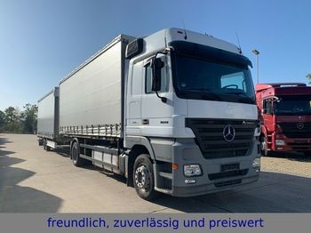 Curtain side truck Mercedes-Benz *ACTROS*1844*PR.PL*2.ACHS*RETARDER+ANHÄNGER*: picture 1