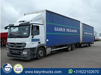 Curtain side truck Mercedes-Benz ACTROS 2541 L 6x2 euro 5 combi: picture 1