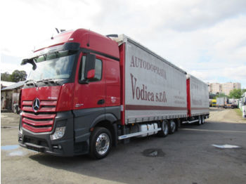 Curtain side truck Mercedes-Benz ACTROS 2542 LNR , EURO5 , RETARDER,: picture 1