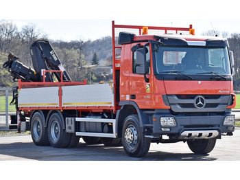 Crane truck, Dropside/ Flatbed truck Mercedes-Benz ACTROS 2636 * HIAB 166BS-3HIDUO+FUNK / 6x4: picture 3