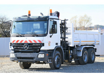 Crane truck, Tipper Mercedes-Benz ACTROS 2641 Kipper 4,90m + EFFER 110E-2S / 6x4: picture 4