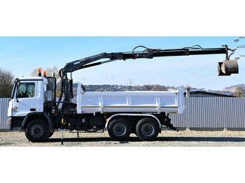 Crane truck, Tipper Mercedes-Benz ACTROS 2641 Kipper 4,90m + EFFER 110E-2S / 6x4: picture 5
