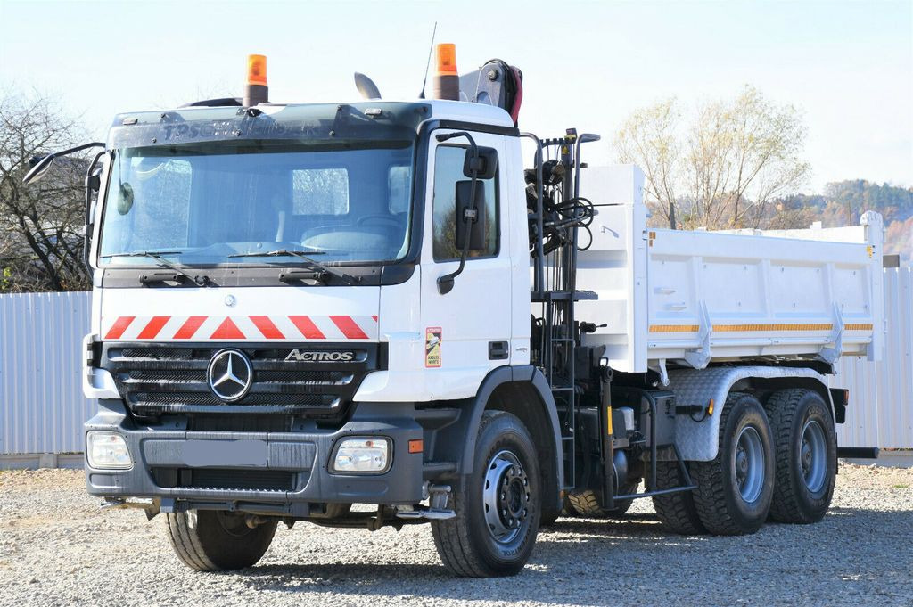 Crane truck, Tipper Mercedes-Benz ACTROS 2641 Kipper 4,90m + EFFER 110E-2S / 6x4: picture 4
