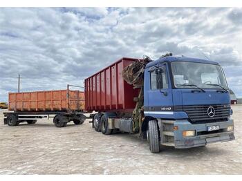 Container transporter/ Swap body truck Mercedes-Benz Actros 1840 Loglift RZ su priekaba: picture 1