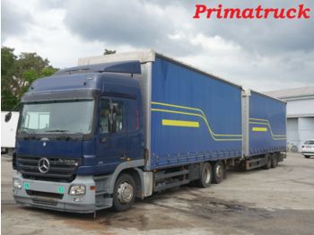 Curtain side truck Mercedes-Benz Actros 2541 6x2 tandem Schmitz: picture 1