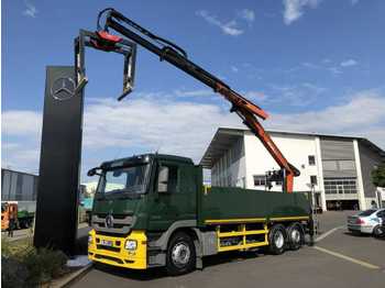 Dropside/ Flatbed truck Mercedes-Benz Actros 2541 L Baustoffpritsche/Kran Lenkachse: picture 1