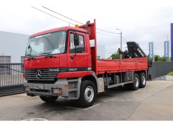Dropside/ Flatbed truck Mercedes-Benz Actros 2631 + HIAB 300 (5xhydr.): picture 1