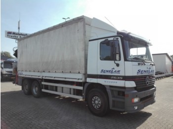 Dropside/ Flatbed truck Mercedes-Benz Actros 2635 Palfinger PK 21009 Day Cab, Euro 2: picture 1