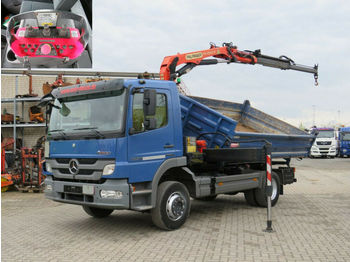 Tipper, Crane truck Mercedes-Benz Atego 1224 K 2-Achs Kipper Kran Funk: picture 1