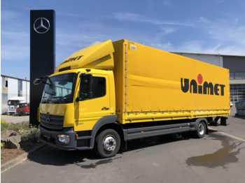 Curtain side truck Mercedes-Benz Atego 1230 L Pritsche + Plane + LBW: picture 1